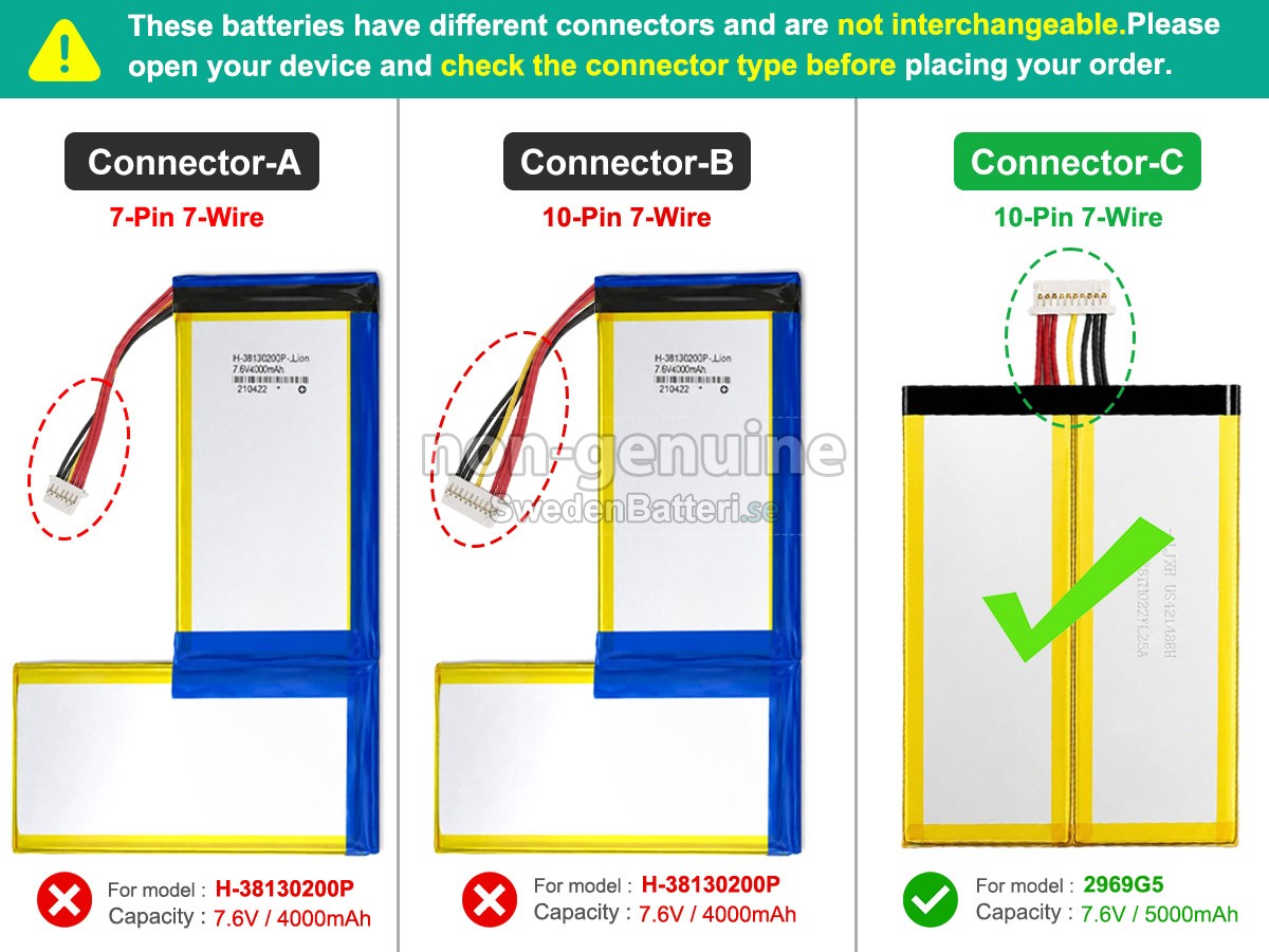 batteri till CHUWI HEROBOOK PRO