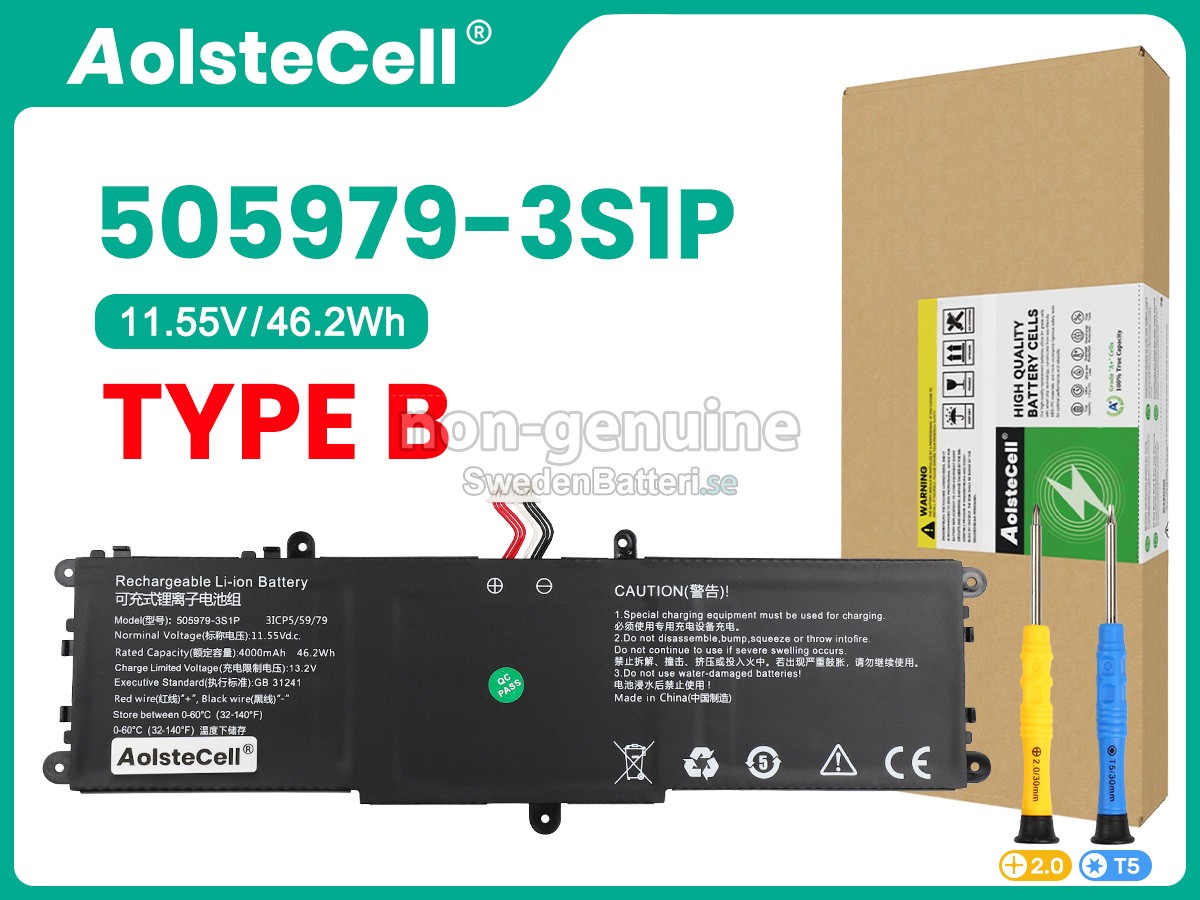 batteri till CHUWI COREBOOK X PRO CWI536