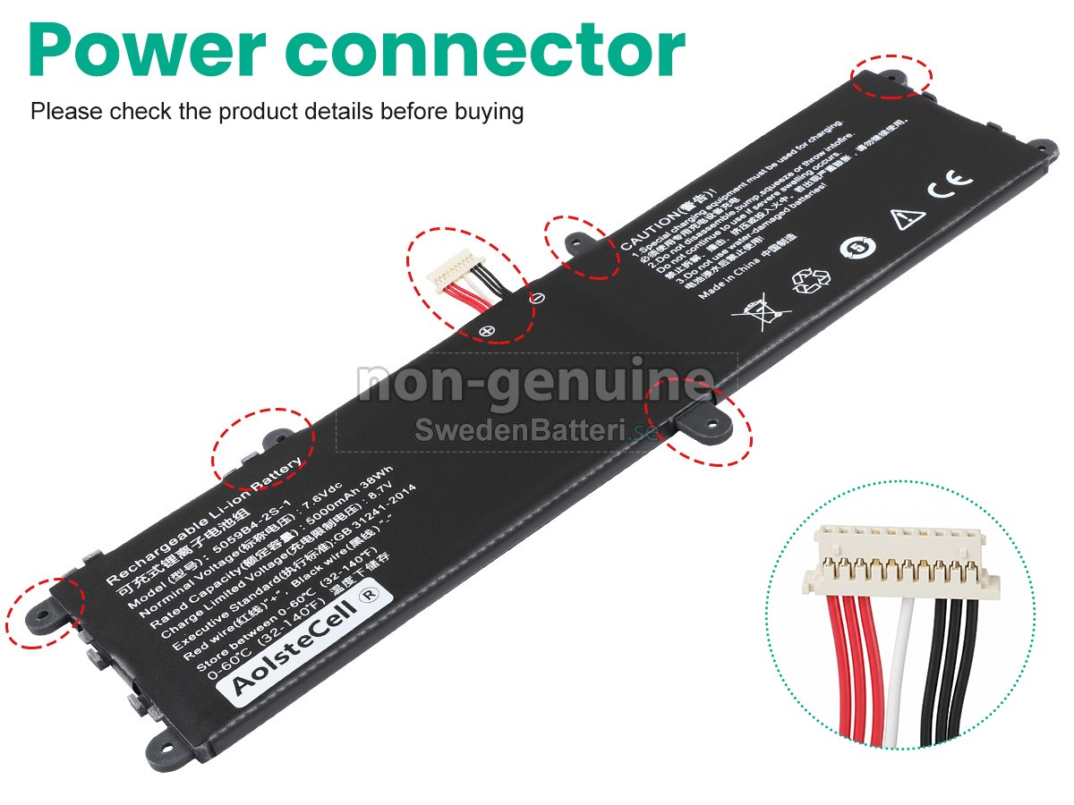 batteri till CHUWI 5059B4-2S1P
