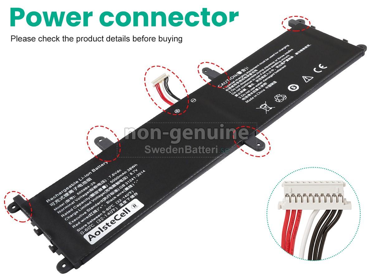 batteri till CHUWI 5059B4-2S1P