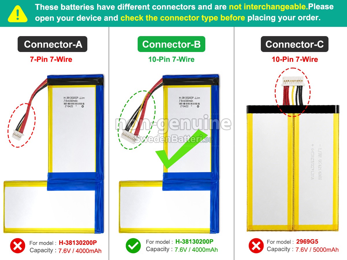 batteri till CHUWI HEROBOOK PRO