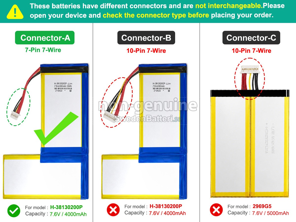 batteri till CHUWI HEROBOOK PRO