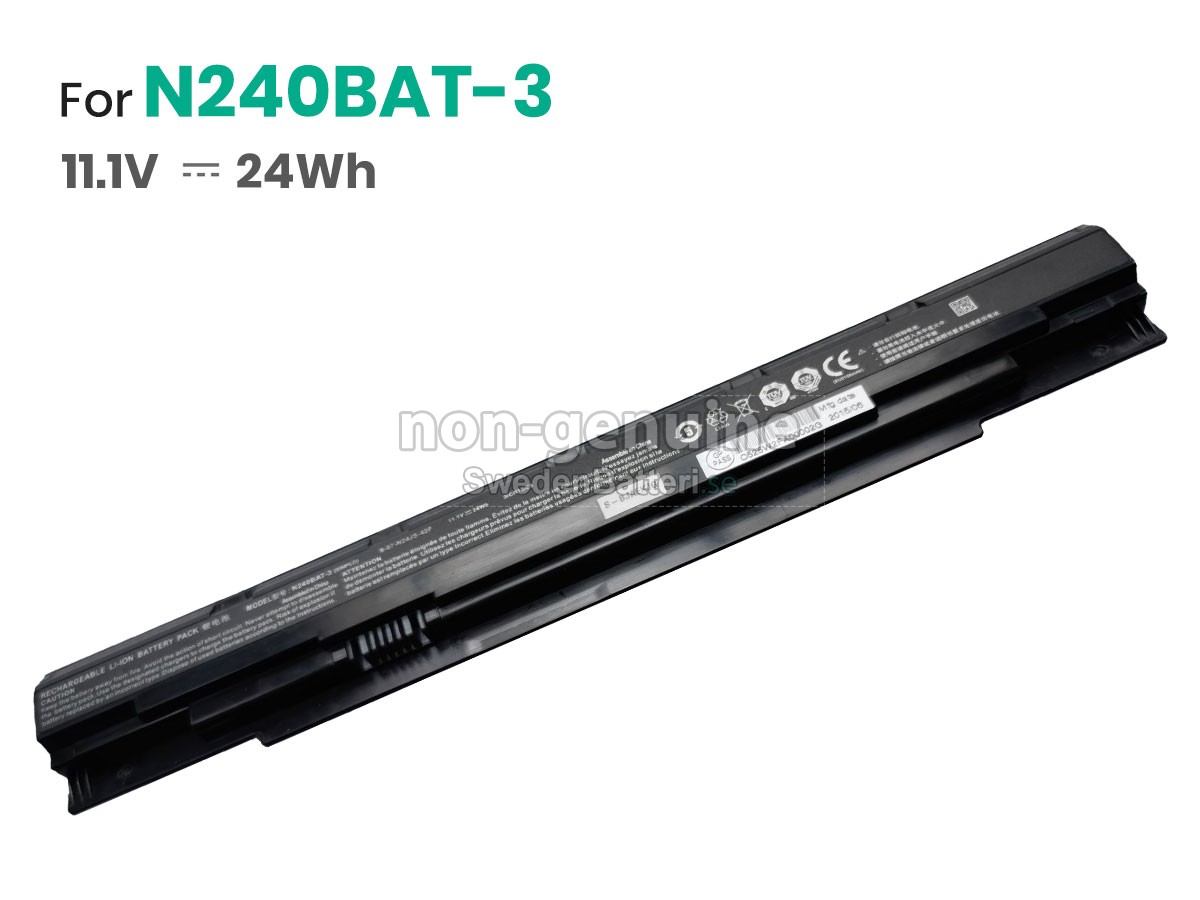 batteri till Clevo 6-87-N24JS-42L2