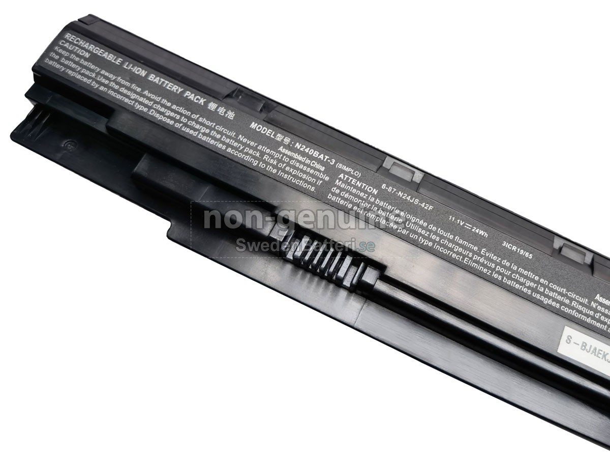 batteri till Clevo 6-87-N24JS-42L2