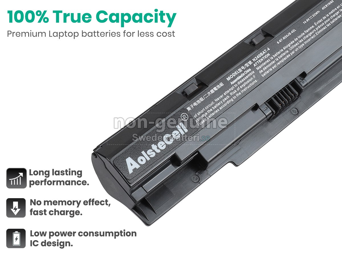 batteri till Clevo 6-87-N24JS-42L2