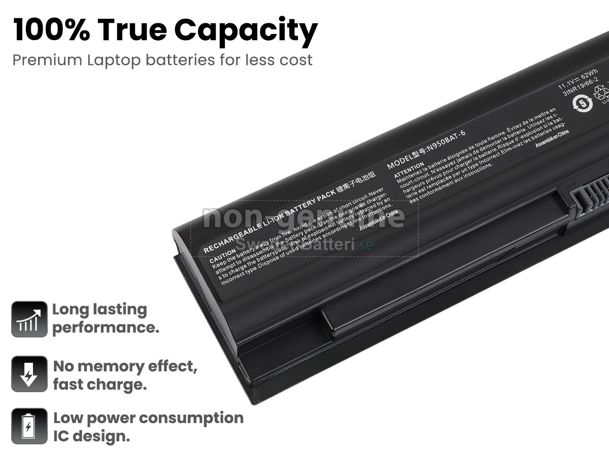 batteri till Clevo 6-87-N85KS-61D03