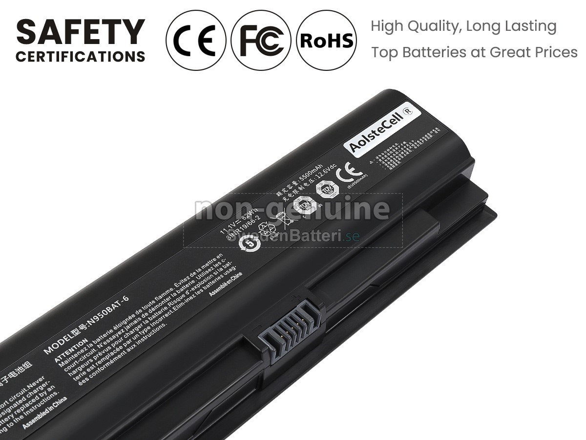 batteri till Clevo 6-87-N85KS-61D03