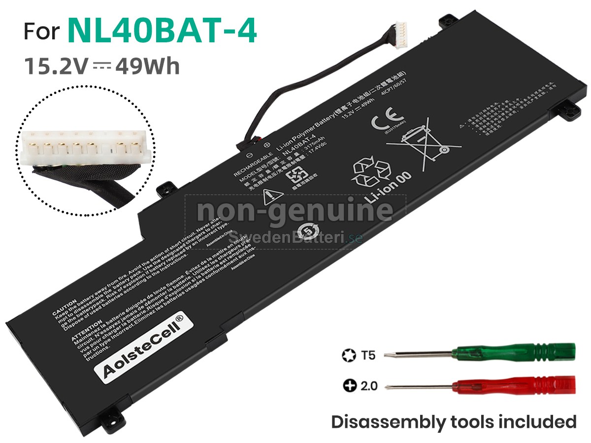 batteri till Clevo NL50GU