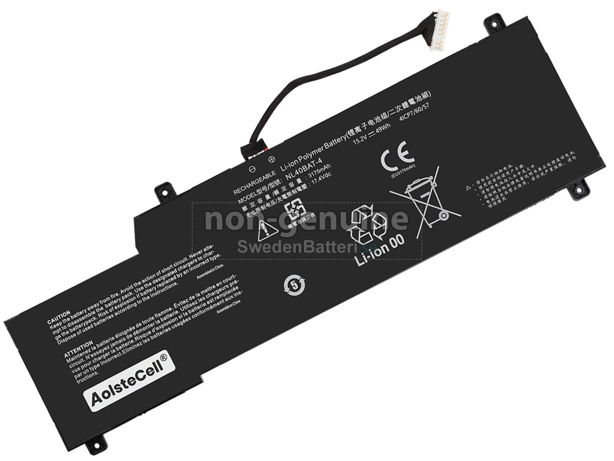 batteri till Clevo NL50GU