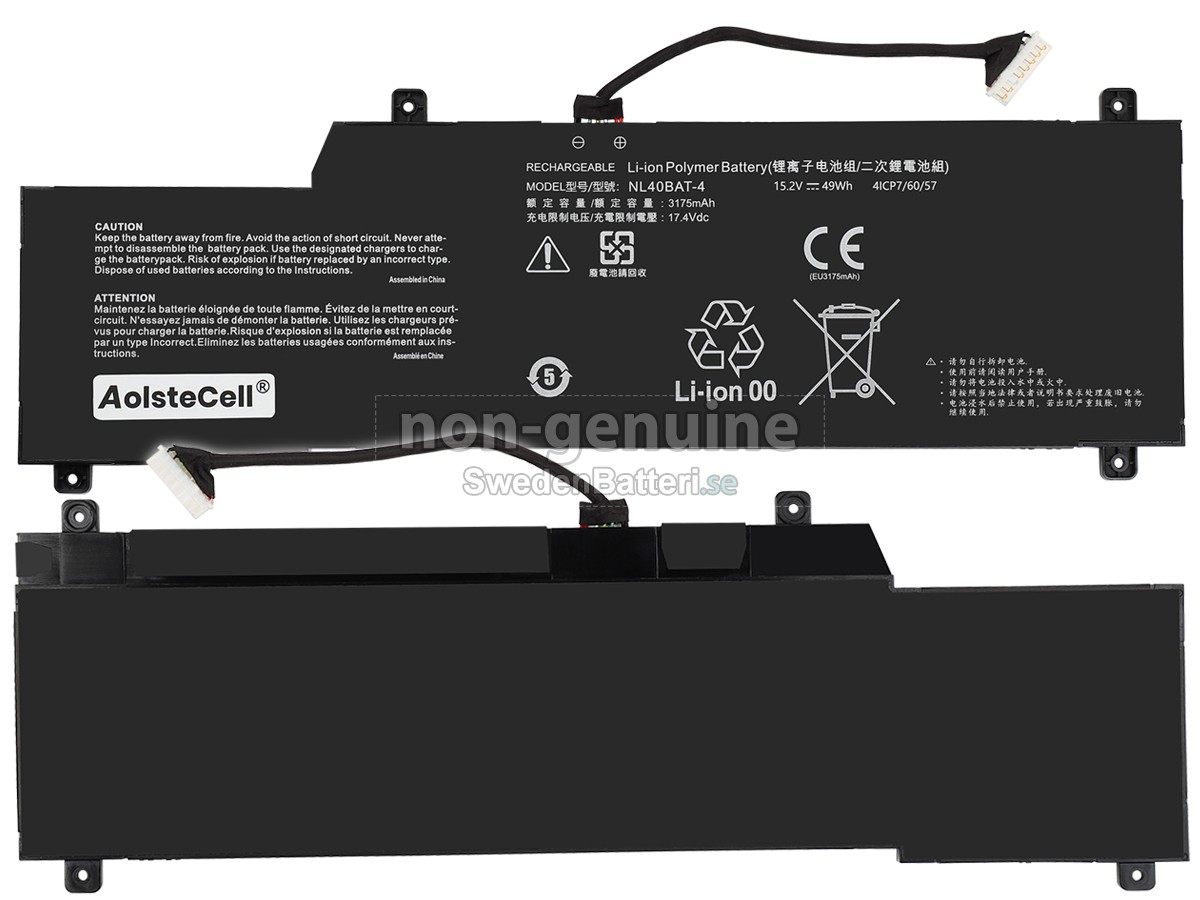 batteri till Clevo NL50GU