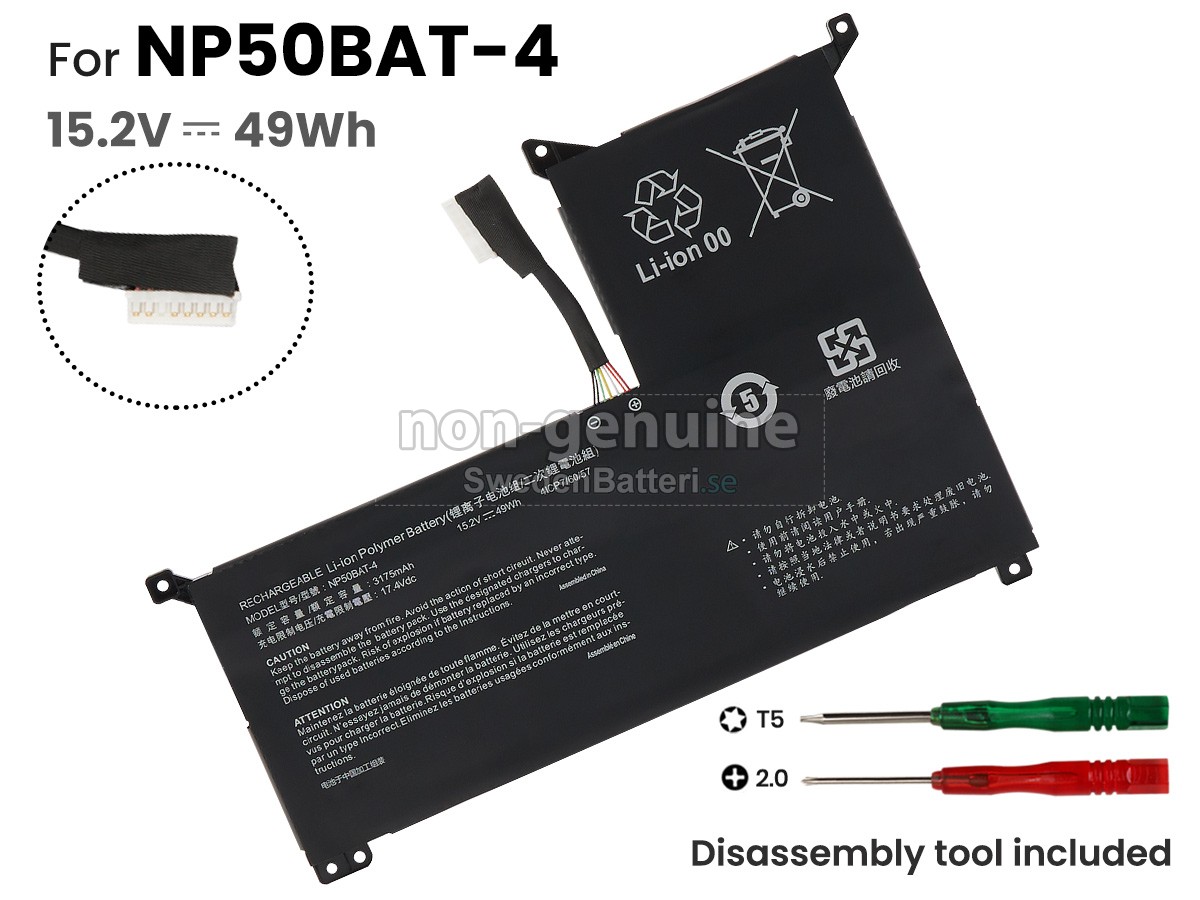 batteri till Clevo SCHENKER XMG FOCUS 16