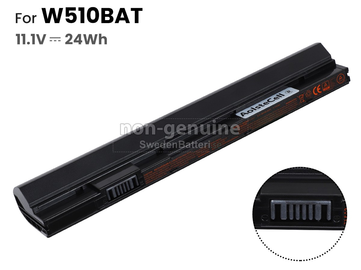 batteri till Clevo W510LU