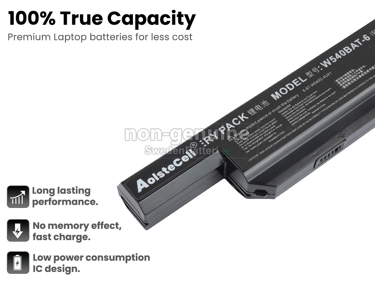 batteri till Clevo W550SU