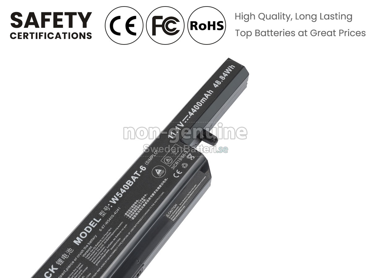 batteri till Clevo W550SU