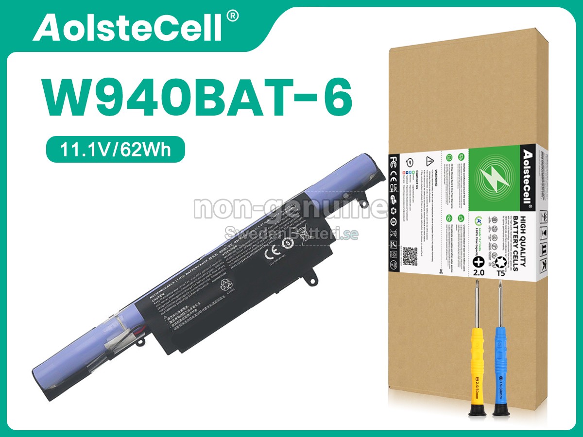 batteri till Clevo 6-87-W940S-4274