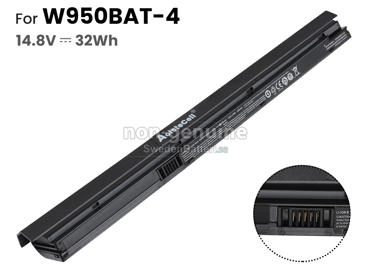 batteri till Clevo W950PU