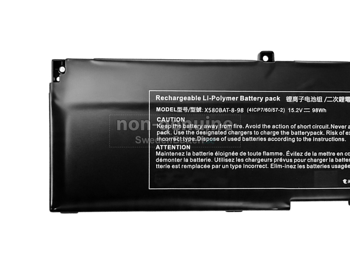 batteri till Clevo X580BAT-8-98
