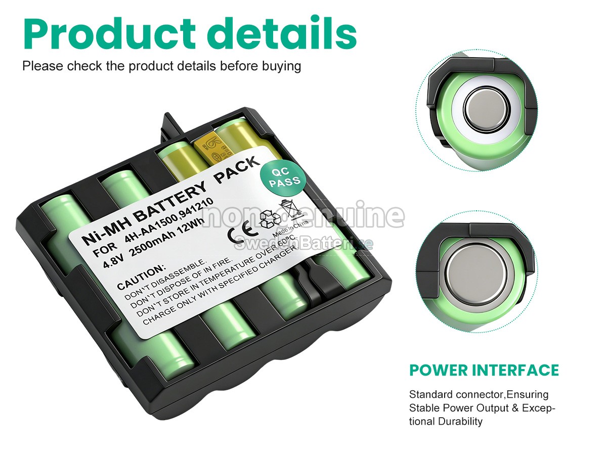 batteri till Compex 4H-AA1500