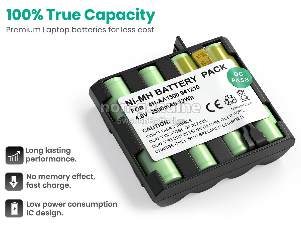 batteri till Compex 4H-AA1500
