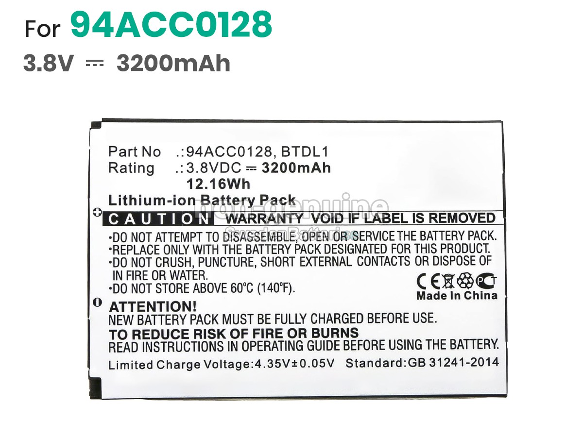 batteri till Datalogic 94ACC0128