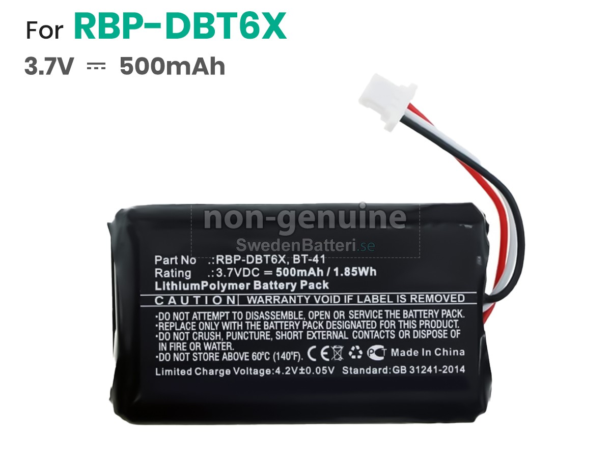 batteri till Datalogic RBP-DBT6X
