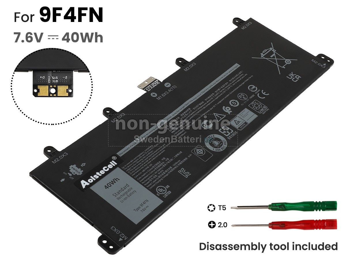 batteri till Dell 9F4FN
