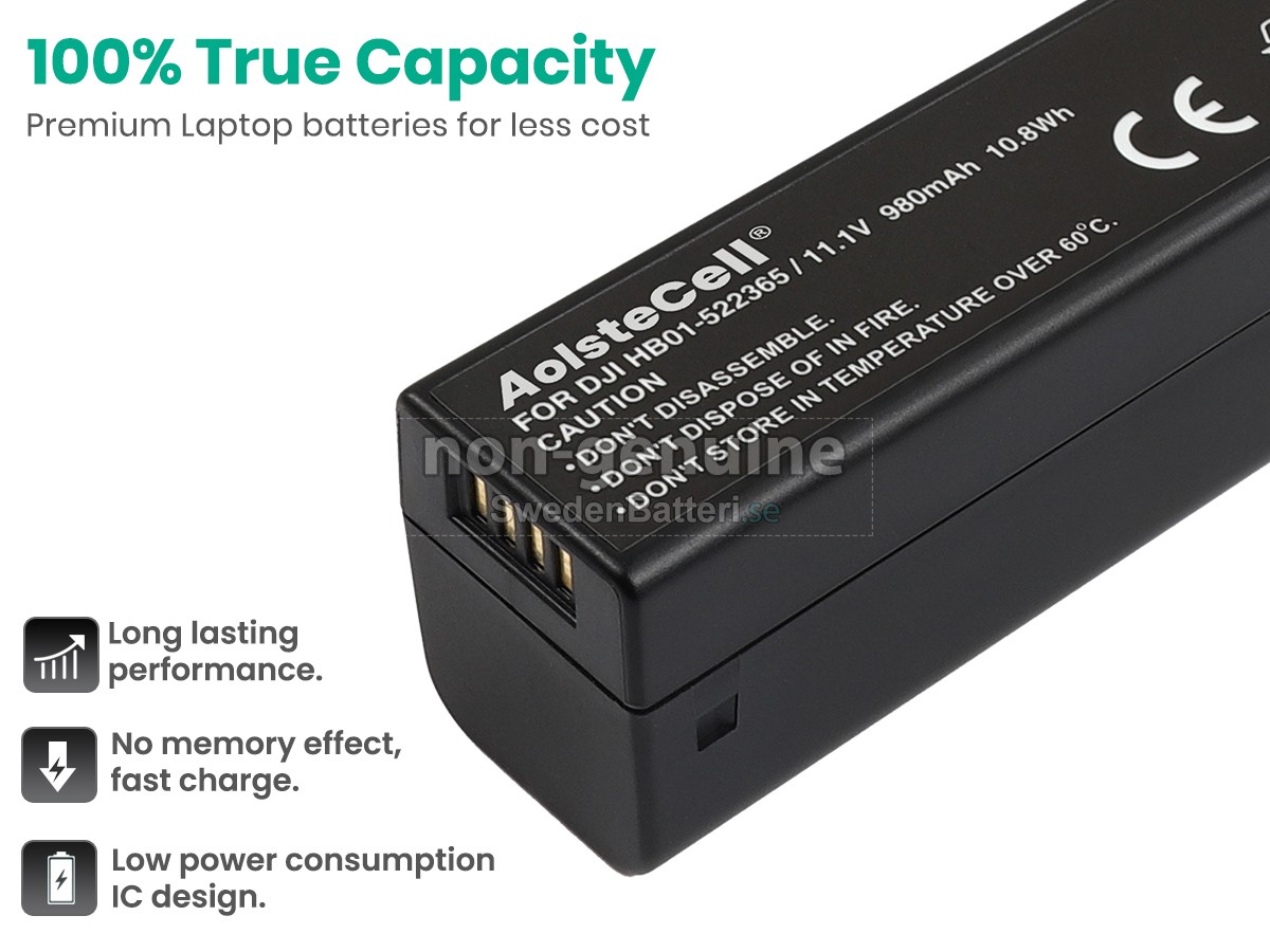 batteri till DJI OSMO HANDHELD 4K CAMERA