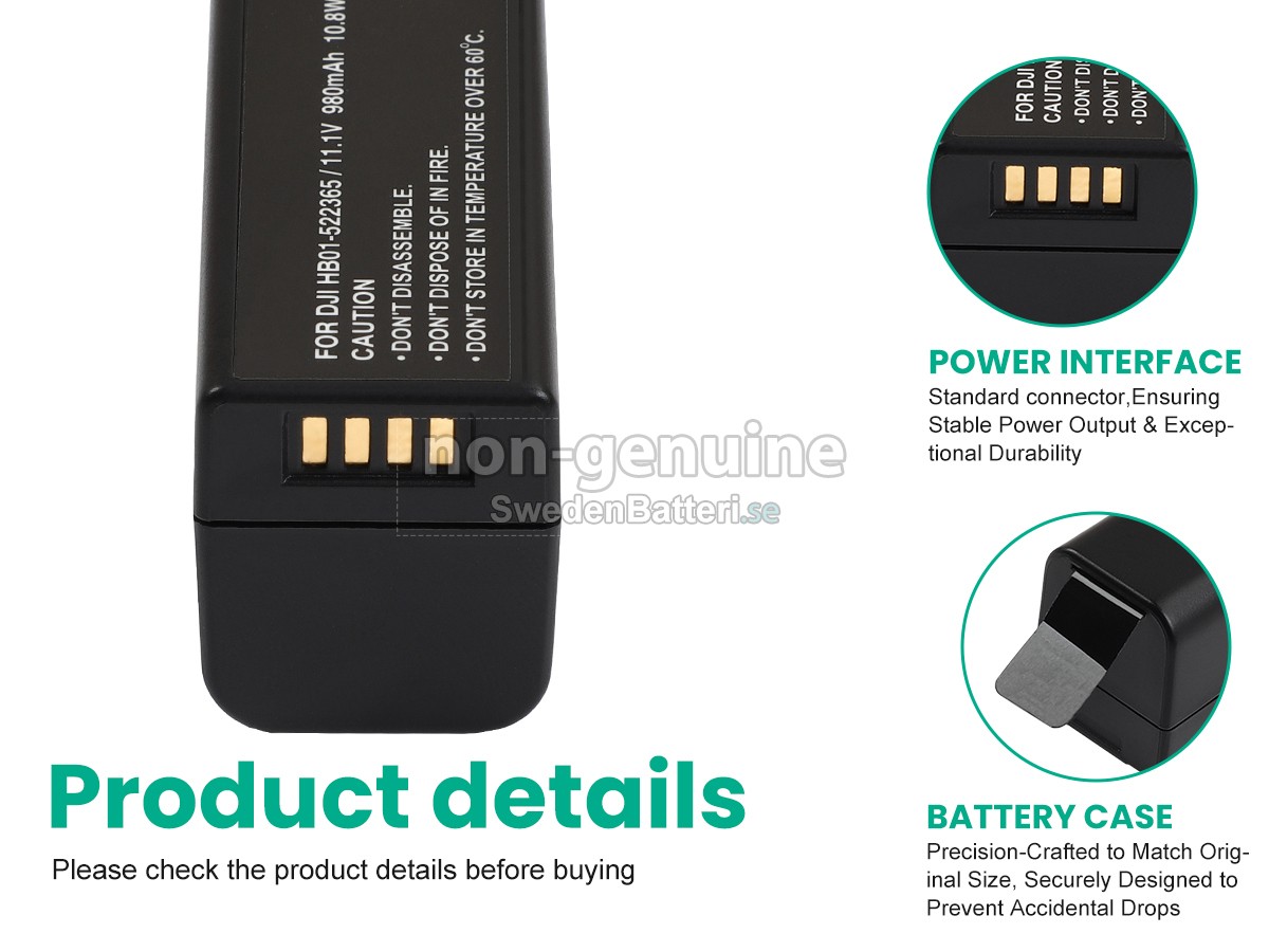 batteri till DJI OSMO HANDHELD 4K CAMERA