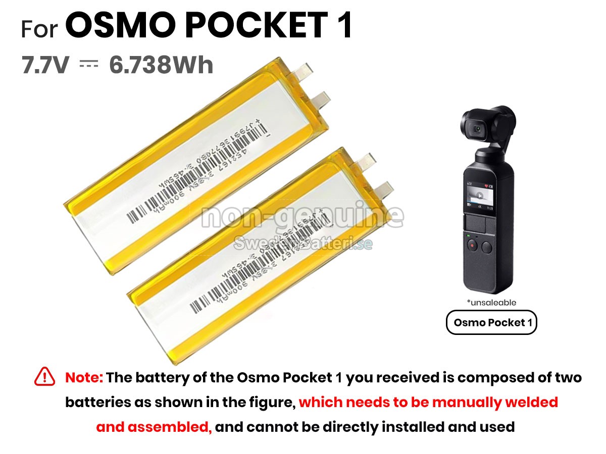 batteri till DJI OSMO POCKET