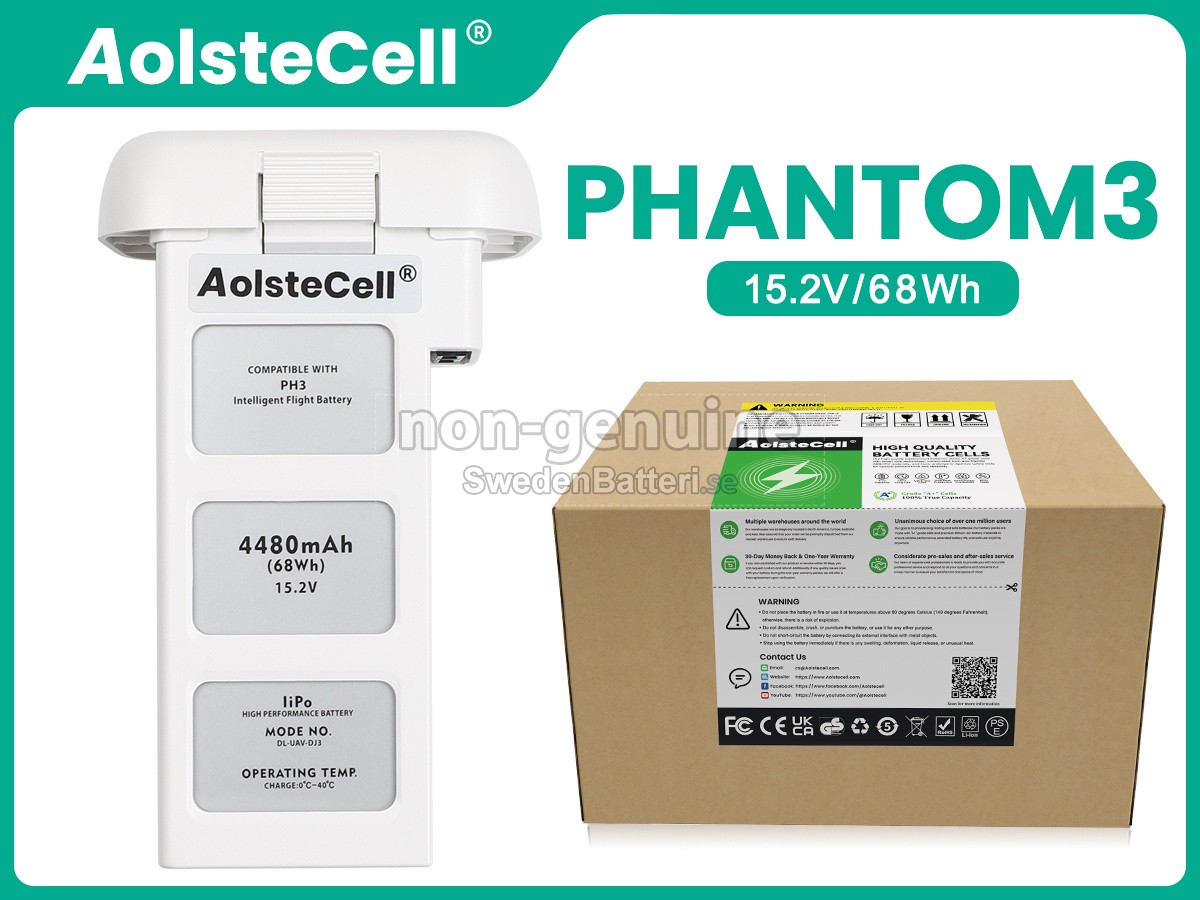 batteri till DJI PHANTOM 3 STANDARD