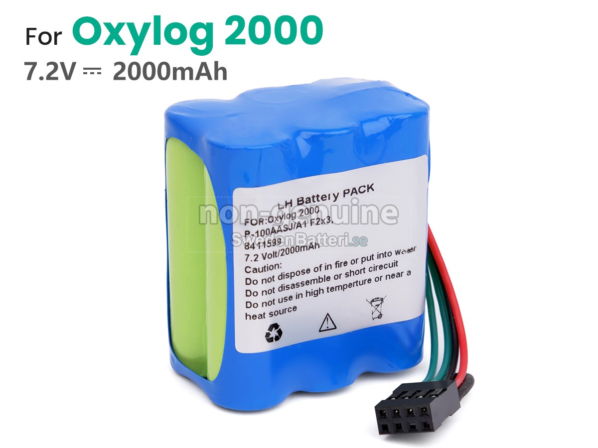 batteri till Drager OXYLOG 2000