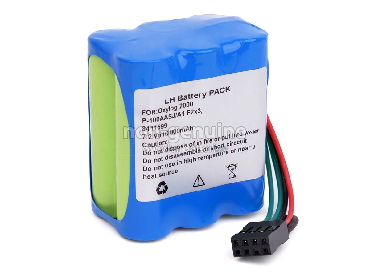 batteri till Drager OXYLOG 2000