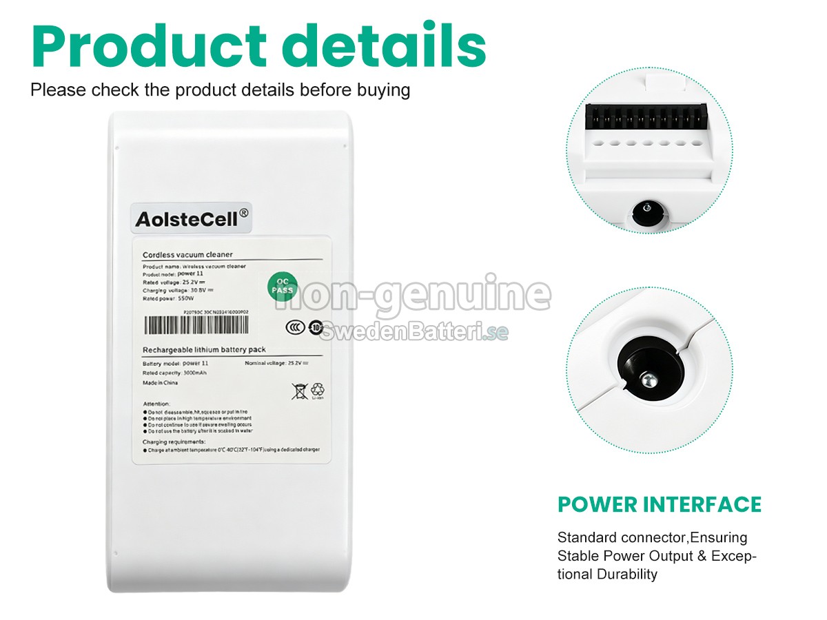batteri till Dreame POWER 11