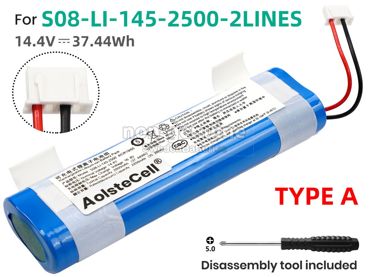 batteri till Ecovacs DK36