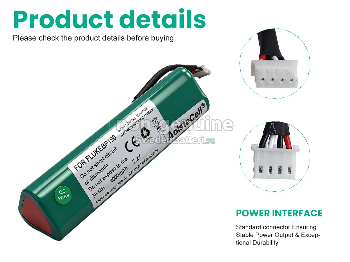batteri till FLUKE 196