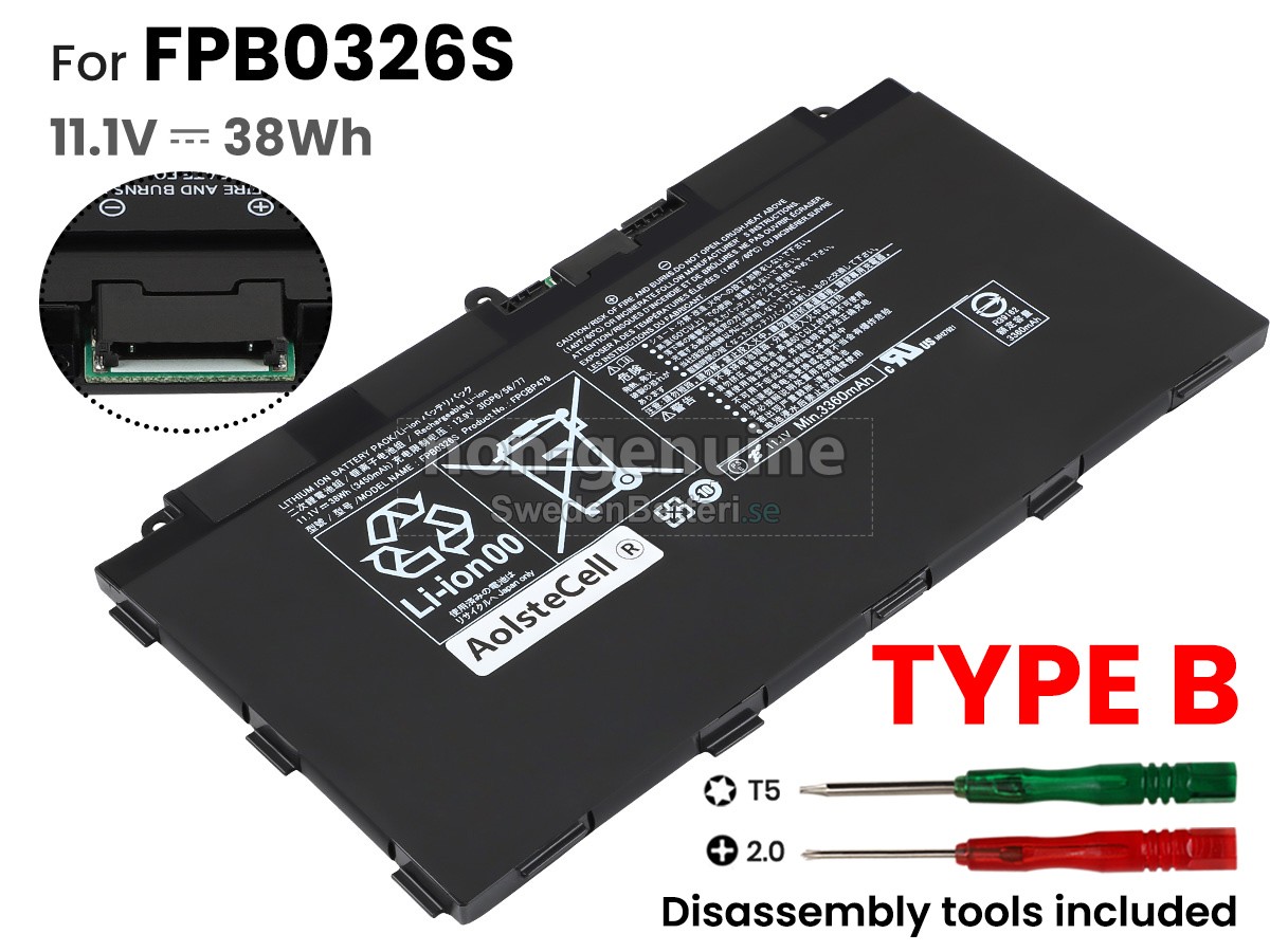 batteri till Fujitsu FPB0349S