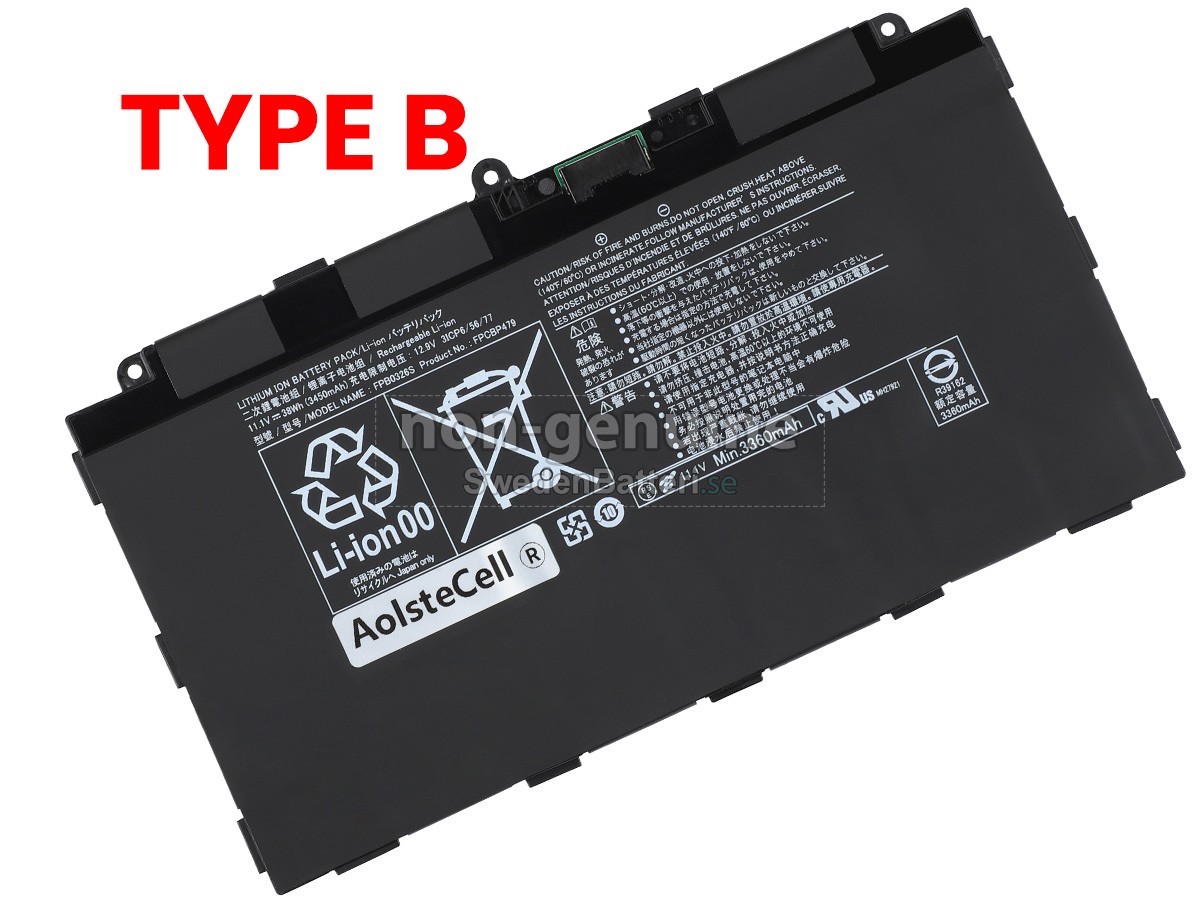 batteri till Fujitsu FPB0349S