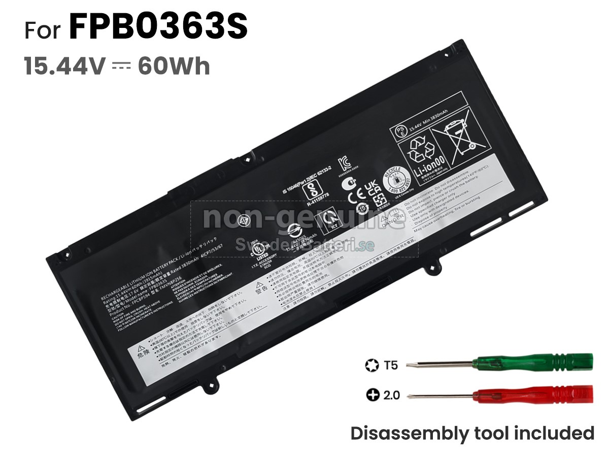 batteri till Fujitsu LifeBook U7312