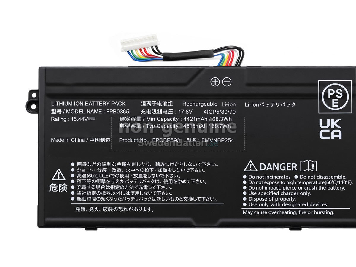 batteri till Fujitsu FPB0365