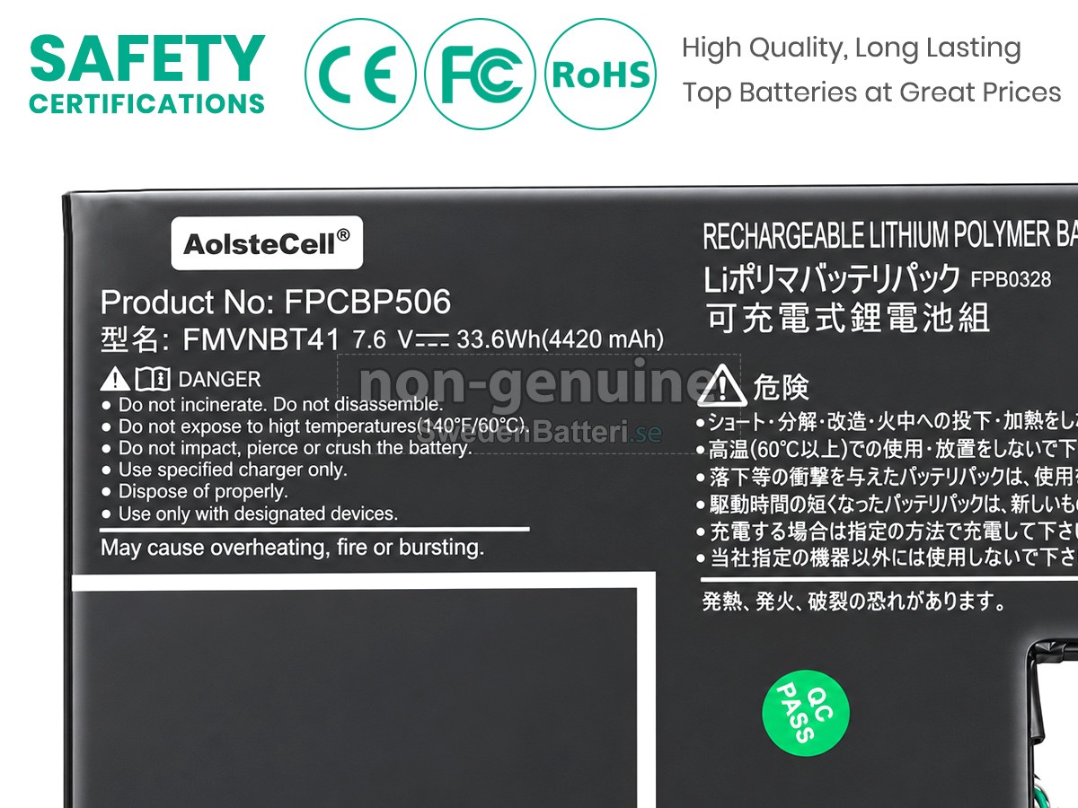 batteri till Fujitsu Stylistic R726-0M871PDE
