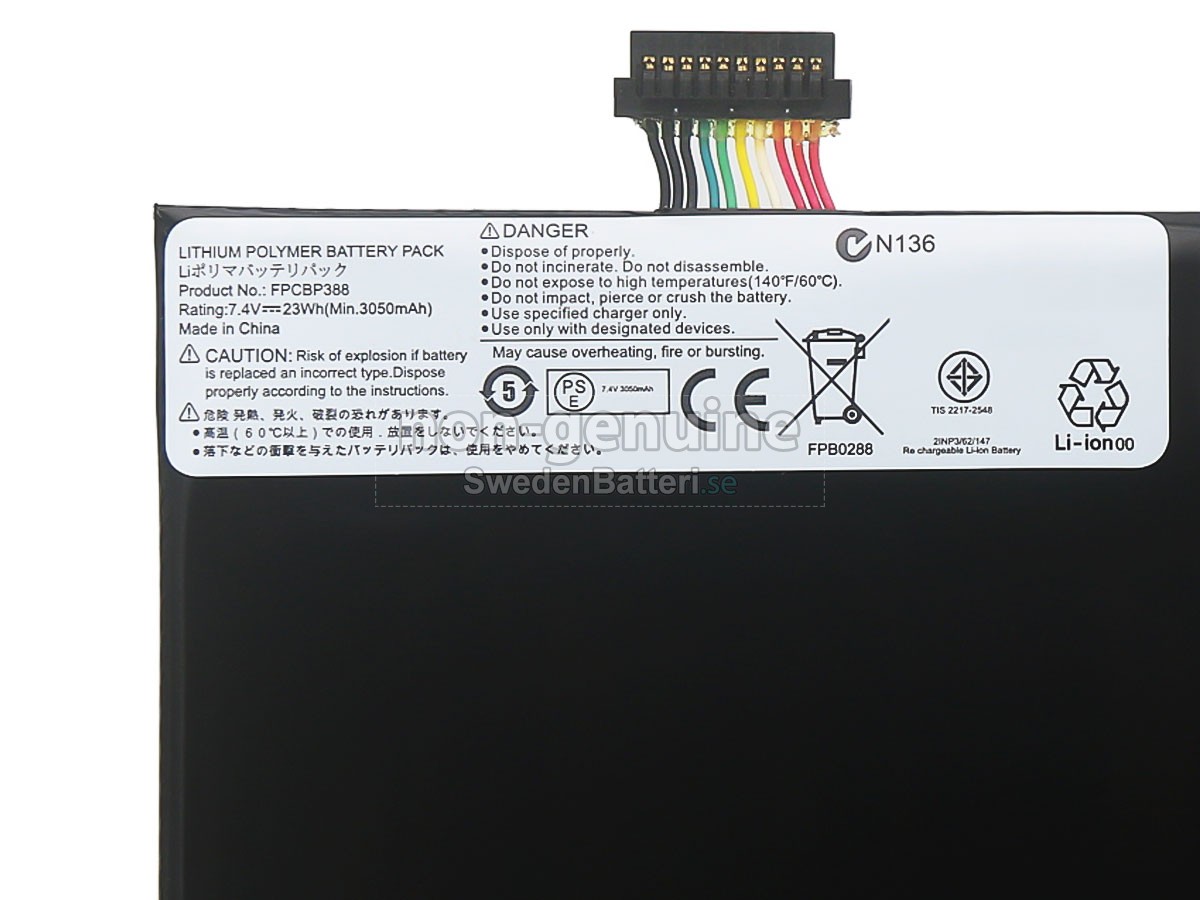 batteri till Fujitsu Stylistic M532 TABLET