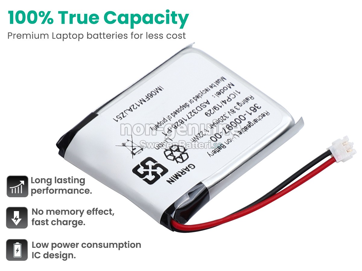 batteri till Garmin 361-00097-00