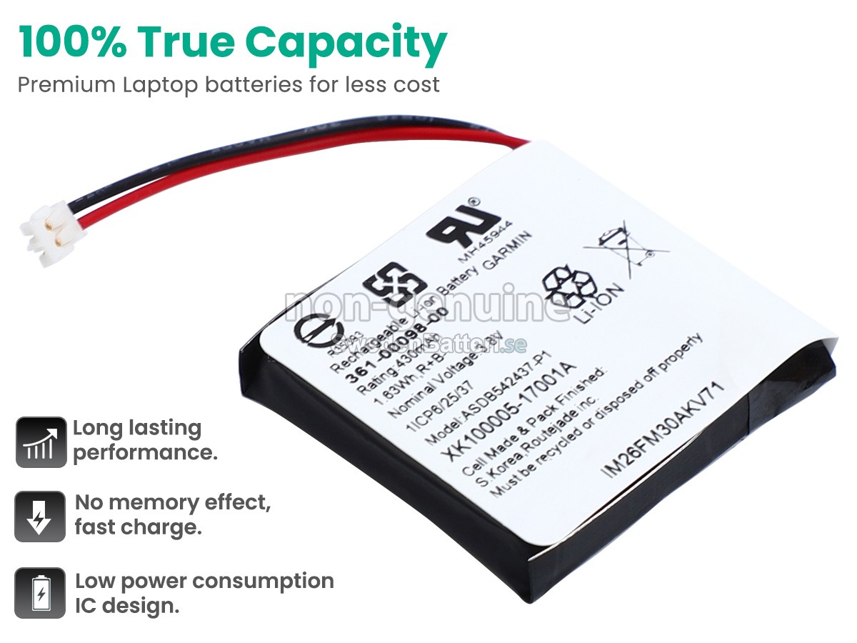 batteri till Garmin 361-00098-00