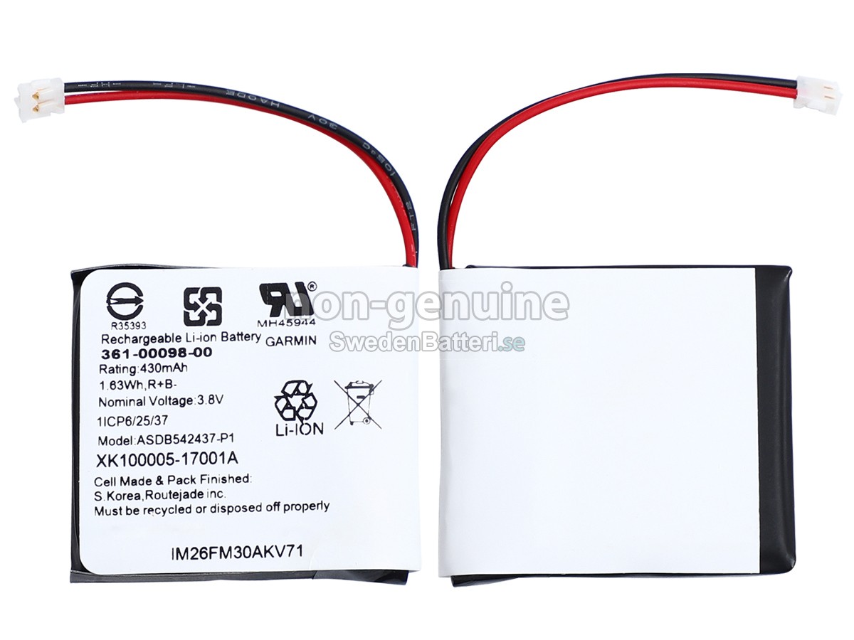 batteri till Garmin 361-00098-00
