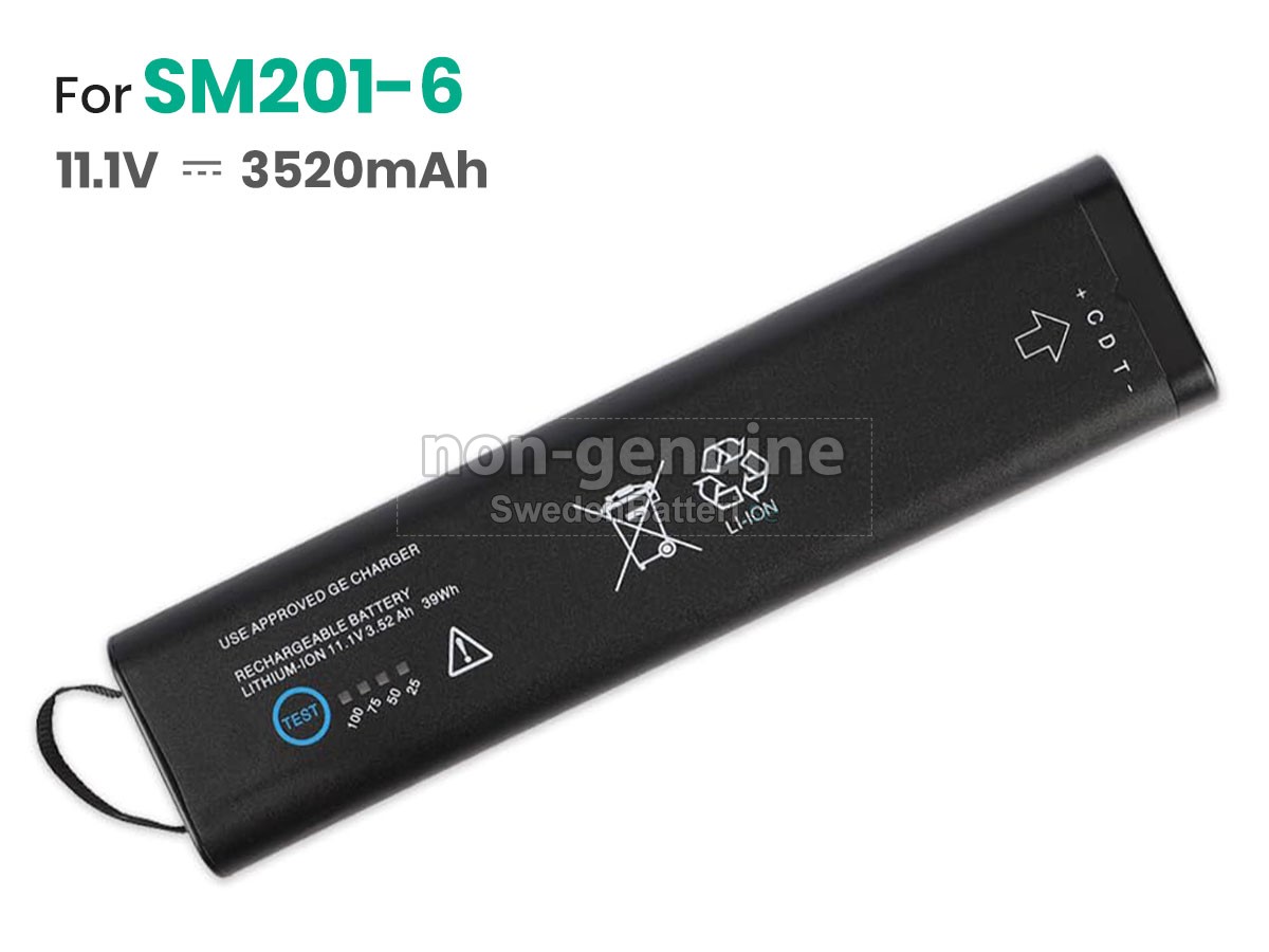 batteri till GE DASH 4000