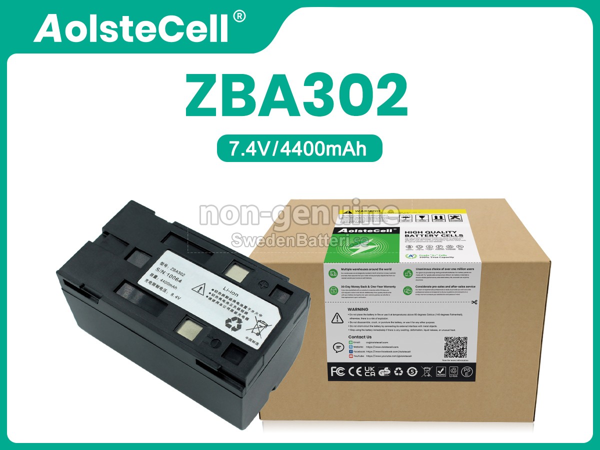 batteri till Geomax ZBA301