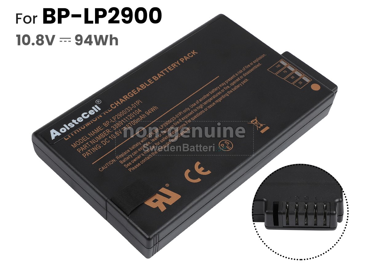 batteri till Getac DR202