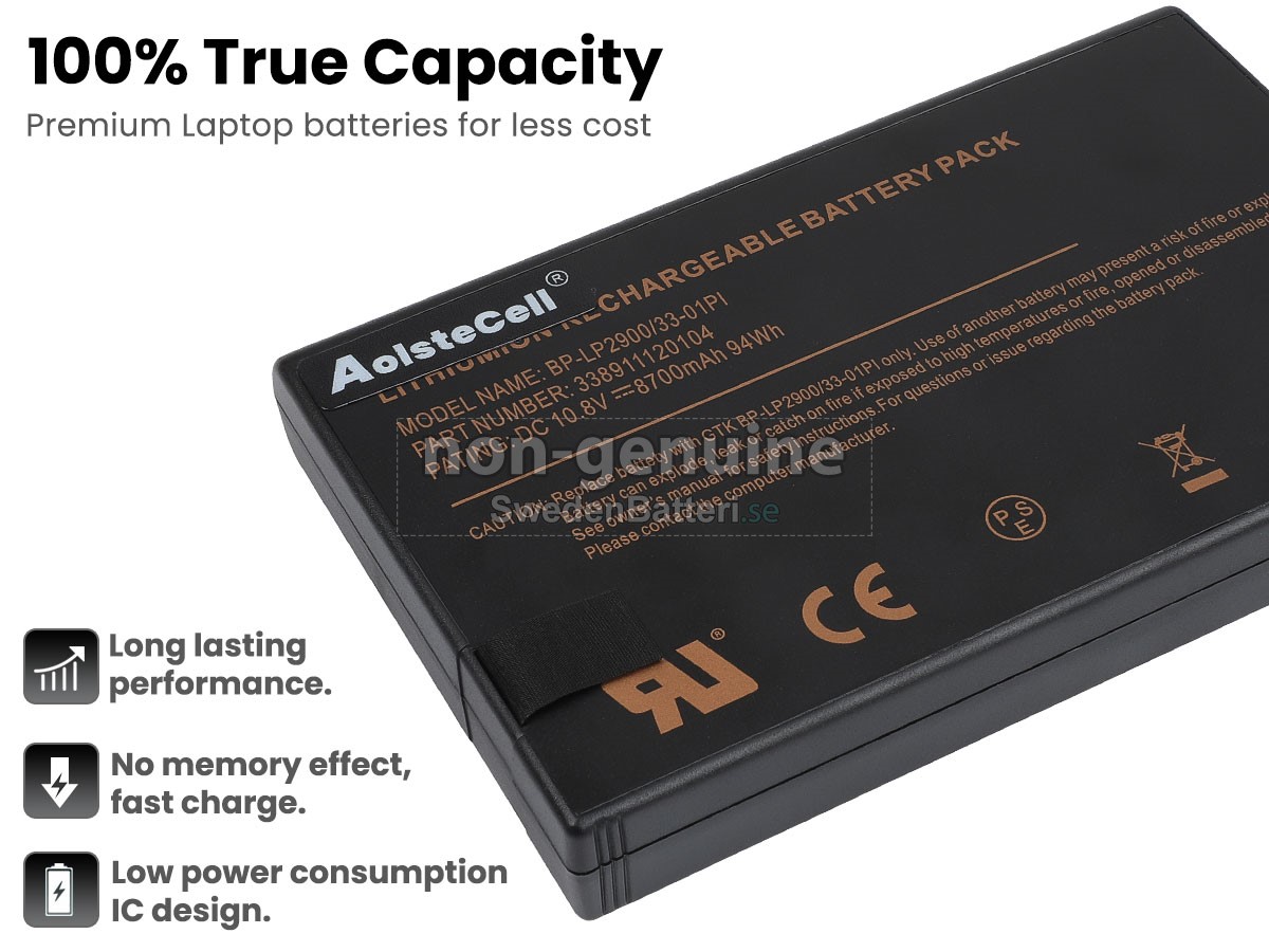 batteri till Getac DR202