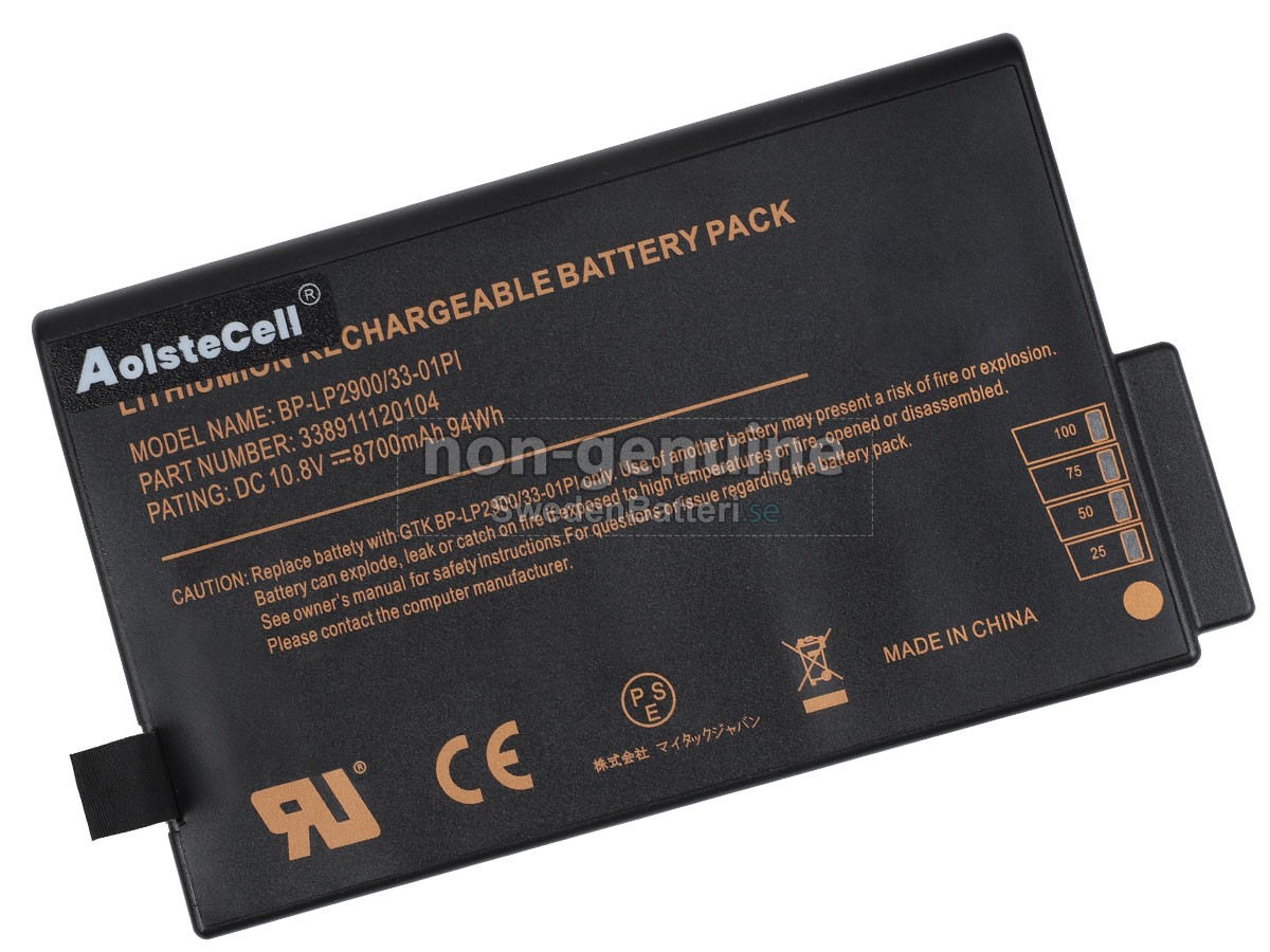 batteri till Getac DR202