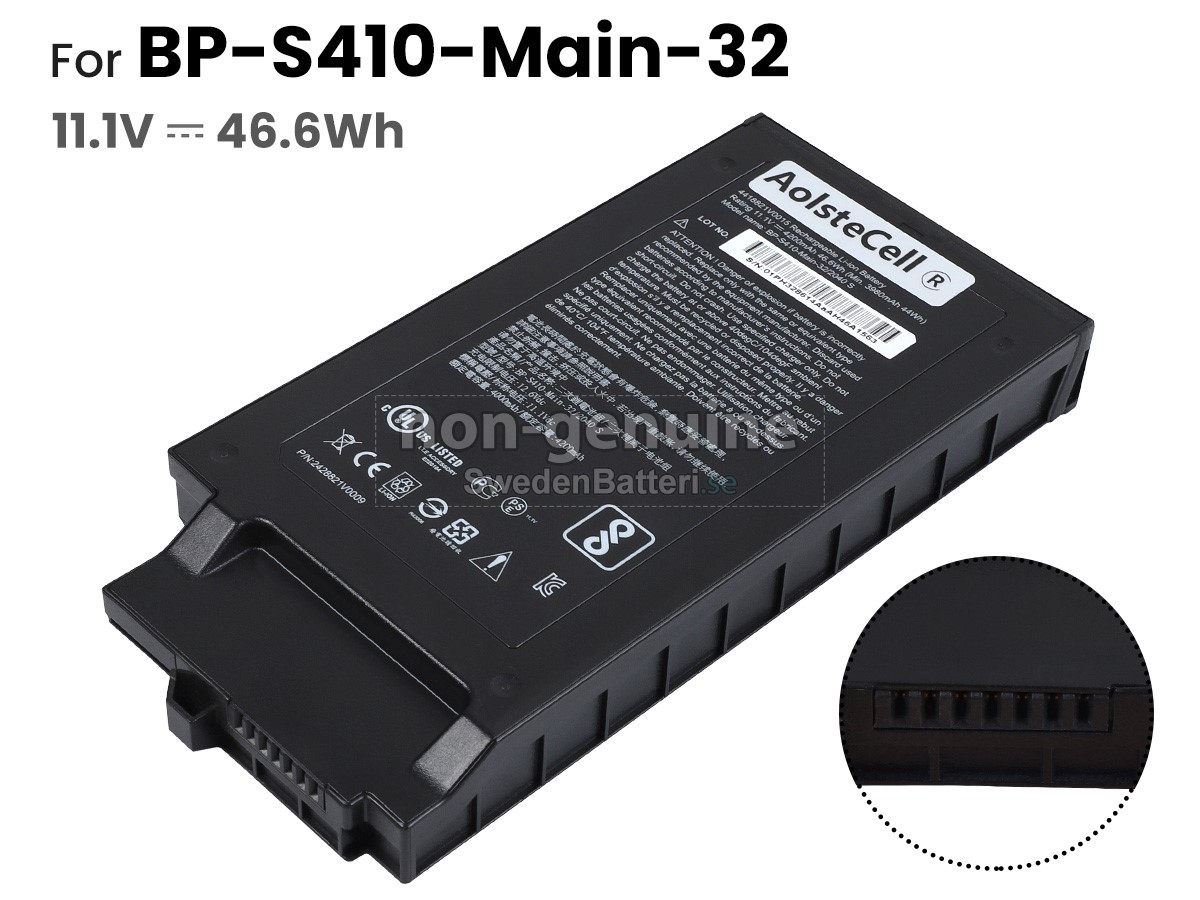 batteri till Getac S410 SEMI-RUGGED